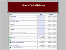 Tablet Screenshot of gilsnow.theolddub.com